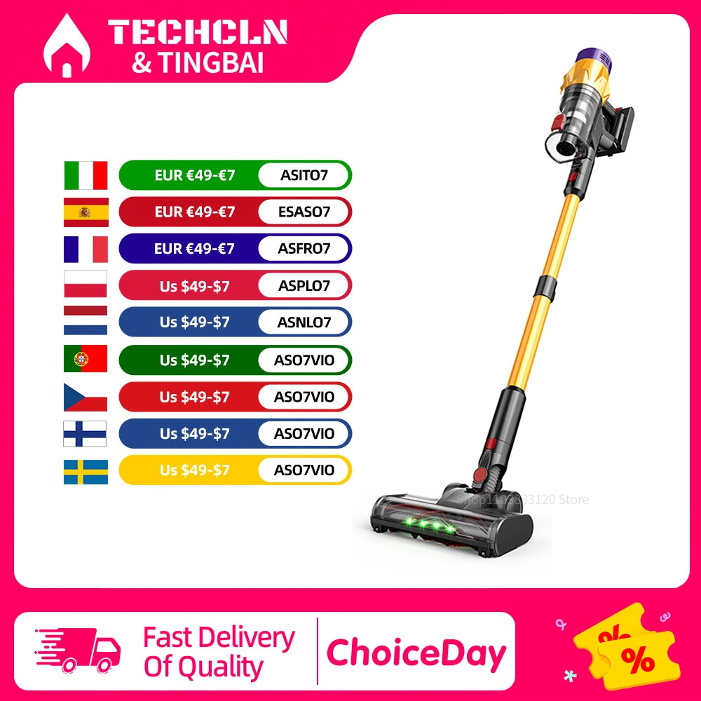 550W Brushless Motor Vacuum Cleanr Suction Power Cordless Vacuum Cleaner Handheld Smart Home Appliance Removable Battery