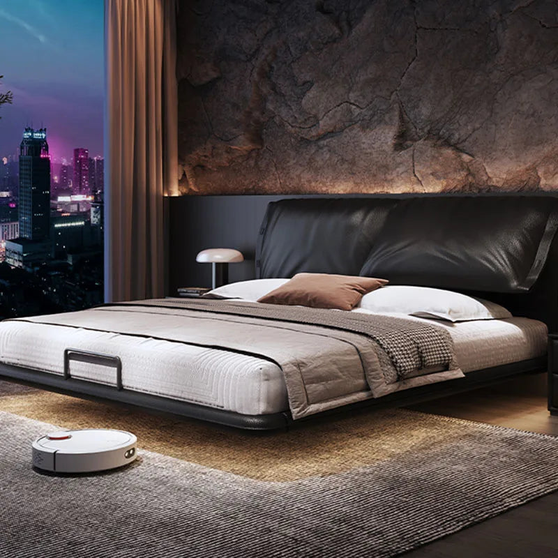 Floating Modern Bed Full Design Beauty Bedroom Queen Girls Platform Bed Safe Sleeping Letto Matrimoniale Lounge Suite Furniture