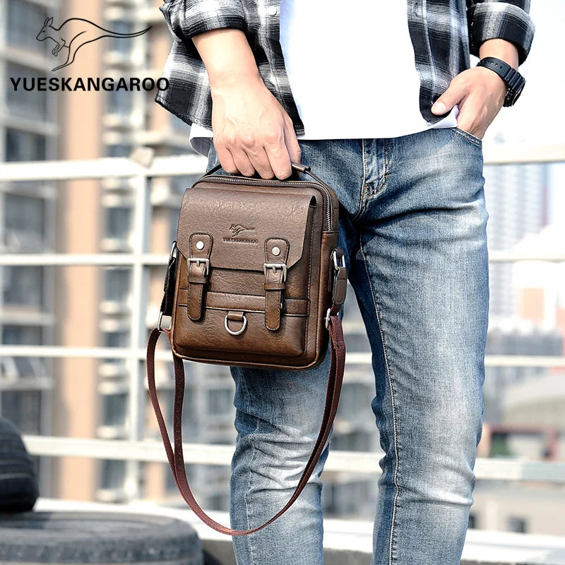 Men's fashionable PU new shoulder bag crossbody bag handbag