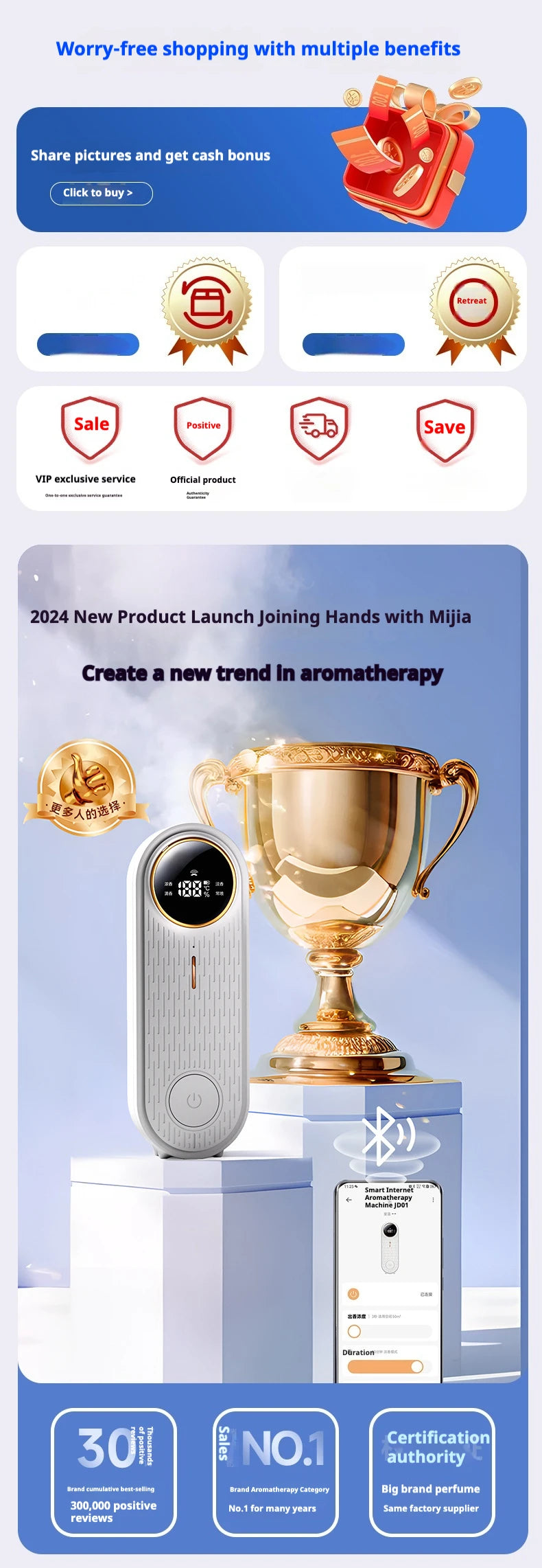 LOY Smart aromatherapy machine by LOY Home Decor & Clothing Wear, app-controlled diffuser with modern design for scenting.