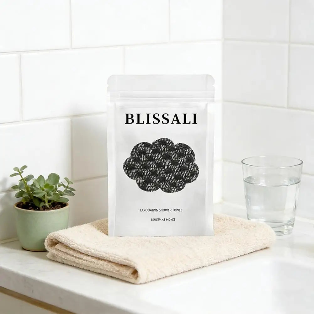 LOY Home Decor & Clothing Wear exfoliating bath shower towel for deep cleansing, textured skin care tool for smooth skin.