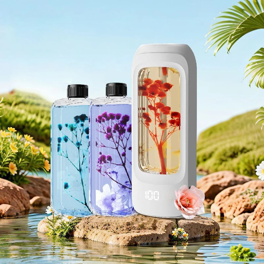 LOY Automatic Home Fragrance Machine for aromatherapy, sleek design with scent diffuser for a fresh, relaxing home environment.